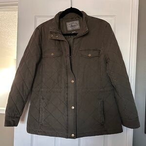 G.H. Bass & Co. Khaki Quilted Utility Jacket